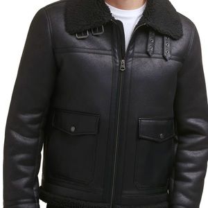 Levi’s faux Shearling Moto jacket men’s size s black